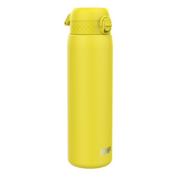 Leak Proof 1 Litre Thermal Water Bottle, Insulated Steel, Yellow, 1L