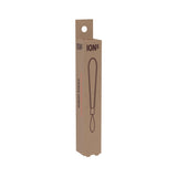 A tall brown cardboard box features the brand 