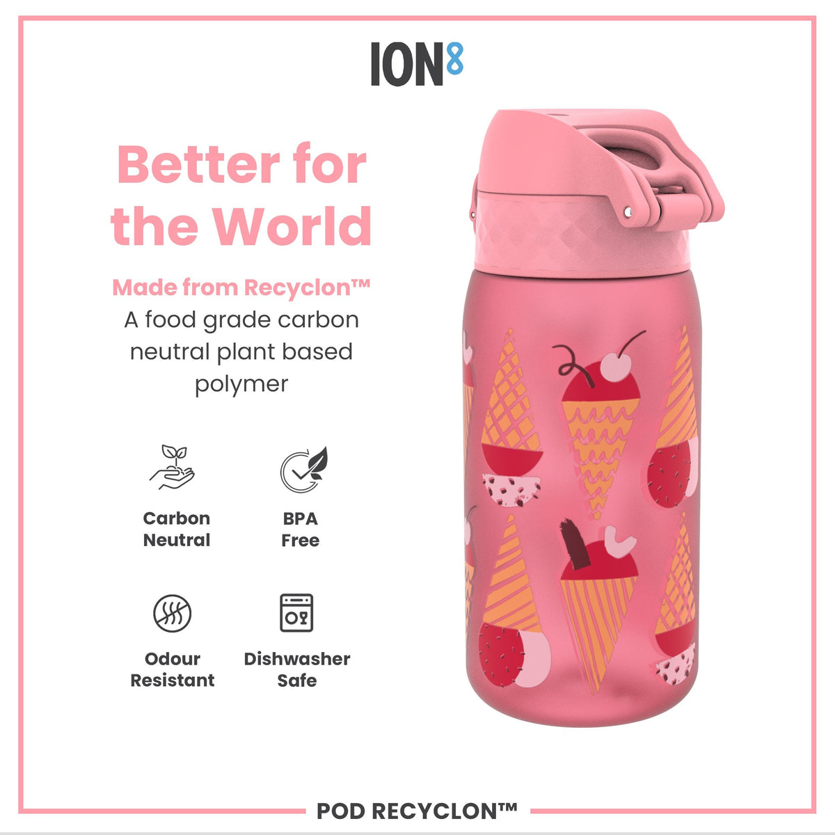 Pod 12oz Recyclon Bottle - Ice Creams