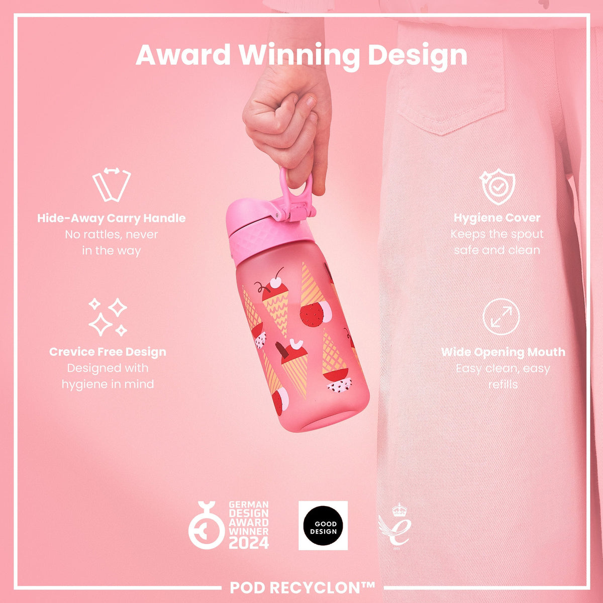 Pod 12oz Recyclon Bottle - Ice Creams