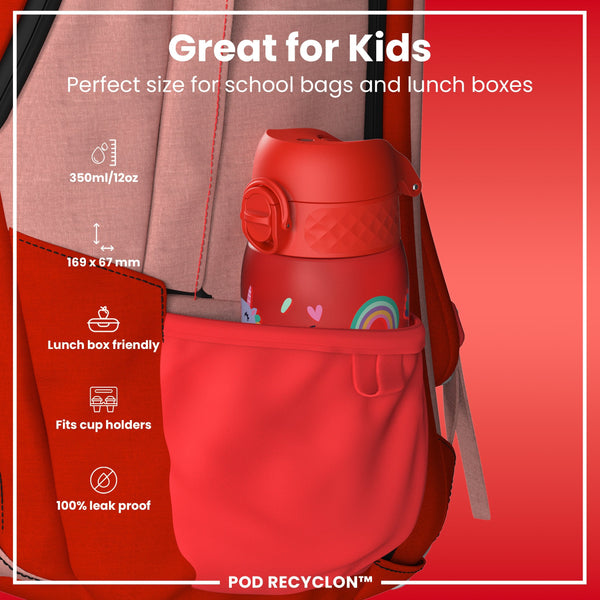 Pod 12oz Recyclon Bottle - Red Unicorns