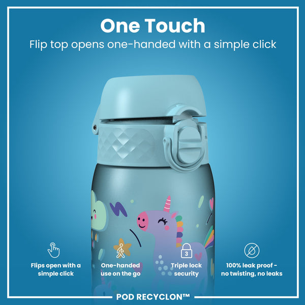 Pod 12oz Recyclon Bottle - Blue Unicorns
