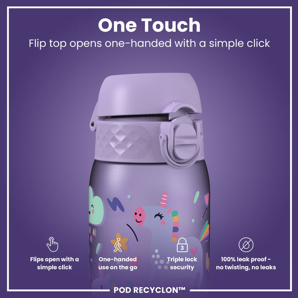 Pod 12oz Recyclon Bottle - Purple Unicorns