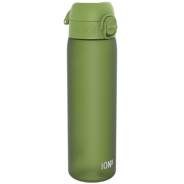 Leak Proof Slim Water Bottle, Recyclon, Khaki Green, 500ml (18oz)