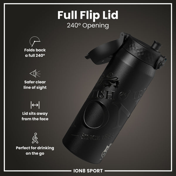 Lions X ION8 Insulated Steel Water Bottle, British & Irish Lions, Lions, 750ml (24oz)