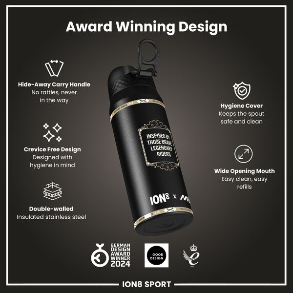 MotoGP x ION8 Insulated Steel Water Bottle, MotoGP Speed, 750ml (24oz)