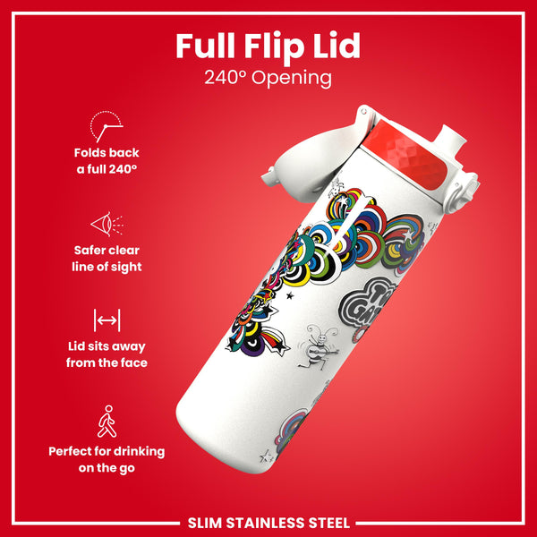 Tom Gates x ION8 Water Bottle, Stainless Steel, Classic Monsters, 600ml (20oz)