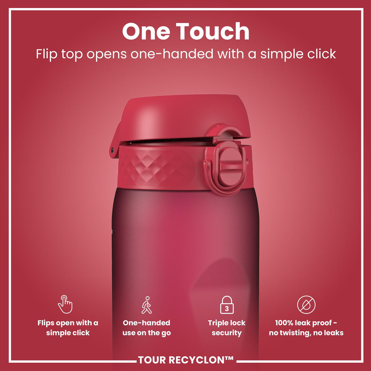 Bottle, Recyclon, Viva Magenta, 750ml
