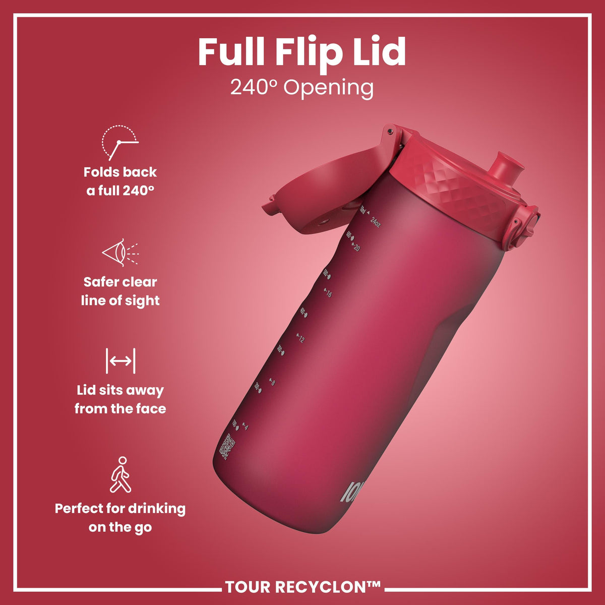 Bottle, Recyclon, Viva Magenta, 750ml