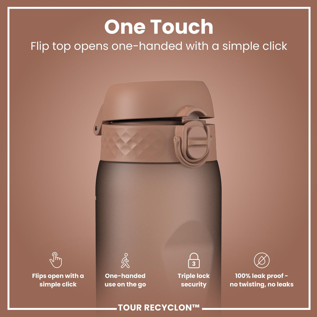 Bottle, Recyclon, Mocha Mousse, 750ml