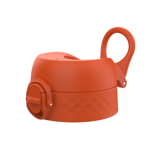 Leak Proof Water Bottle Replacement Lid, Hearty Orange, Large
