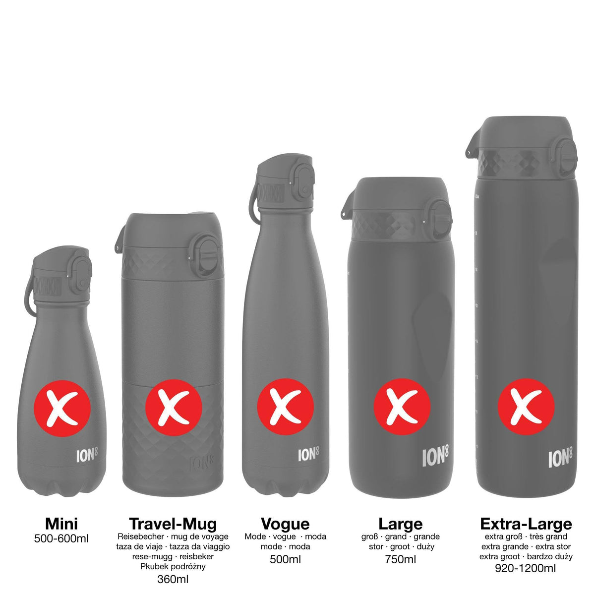 Leak Proof Water Bottle Accessory, Replacement Lid, Creamy White, Small / Medium