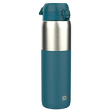 Leak Proof 1 Litre Thermal Water Bottle, Insulated, Half-Cut, Teal, 1L