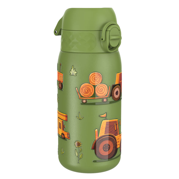 Leak Proof Water Bottle, Stainless Steel, Farm Machines, 400ml (13oz)