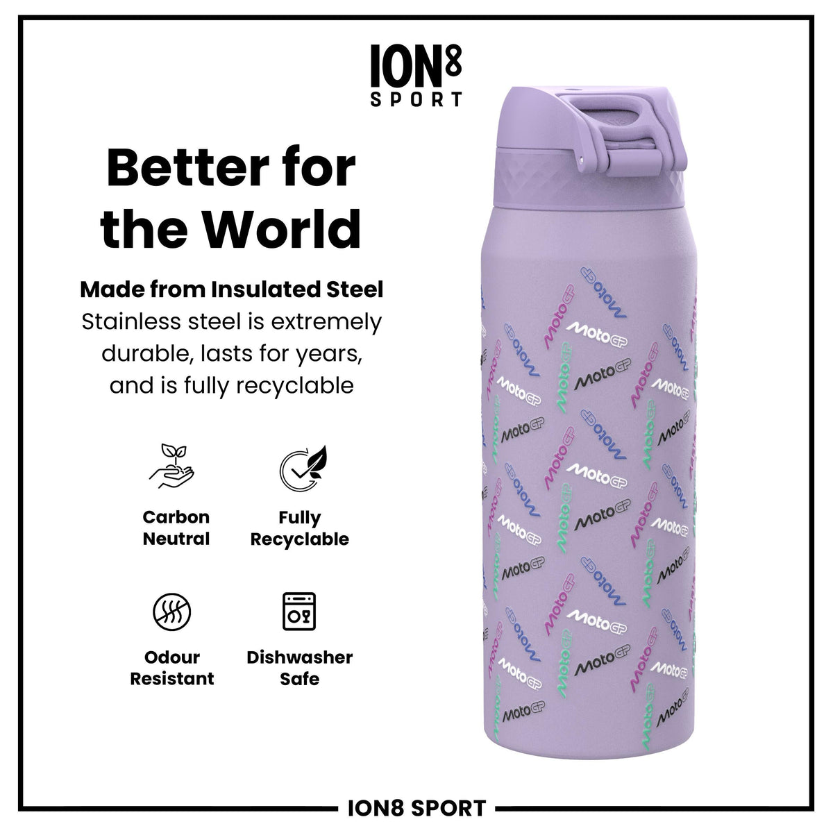 MotoGP x Ion8 Sports, Recyclon, Confetti Logo, 500ml (18oz)