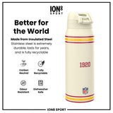 NFL x ION8 Insulated Steel Water Bottle, NFL Cardinals, 750ml (24oz)