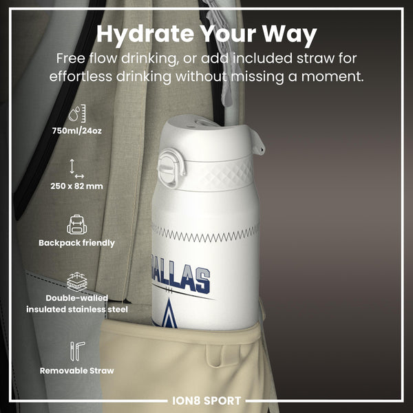 NFL x Ion8 Sports, Insulated Bottle, GameDay Series, Parsons Cowboys, 750ml (24oz)