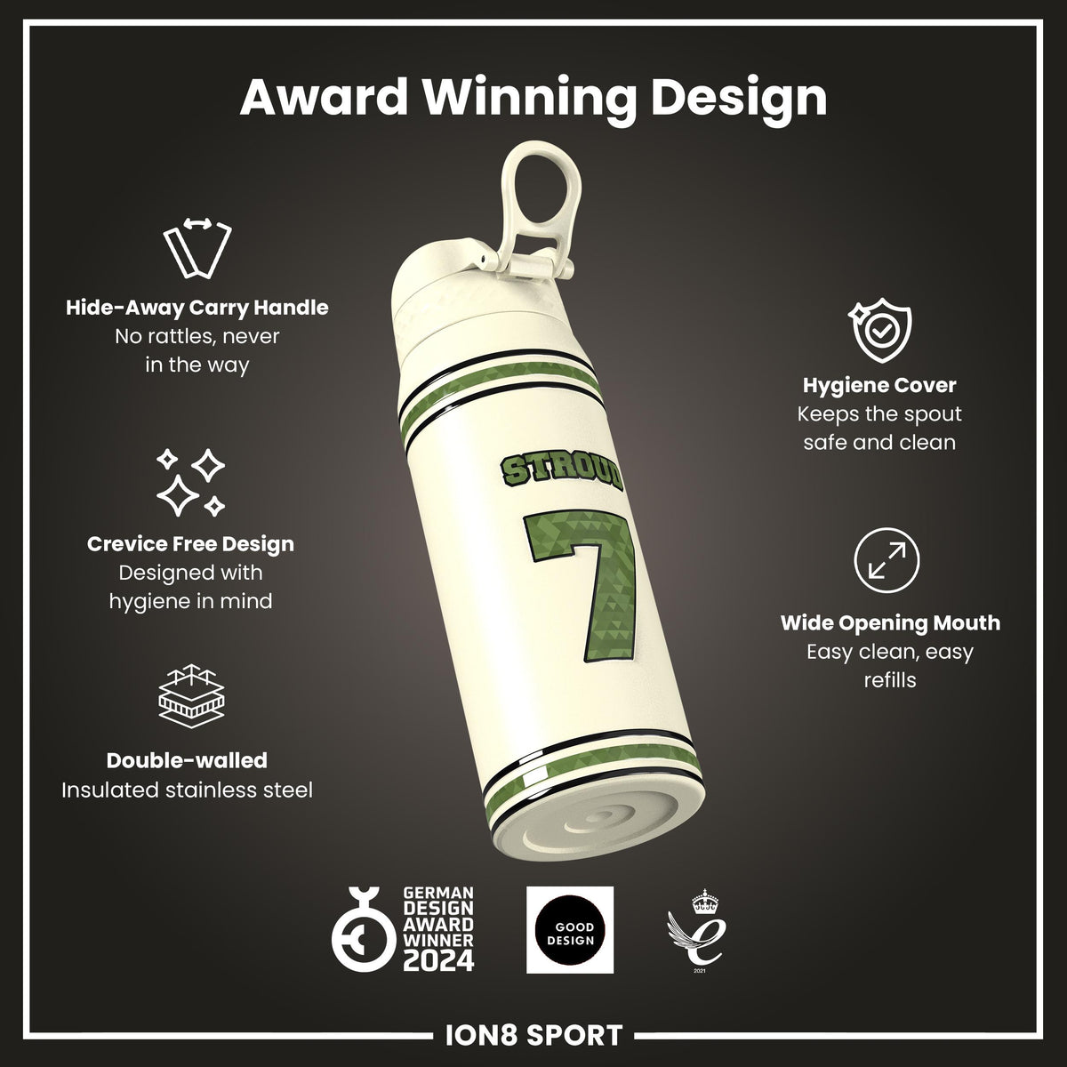 NFLPA x ION8, Insulated Bottle, Icon Series, CJ Stroud, 750ml (24oz)