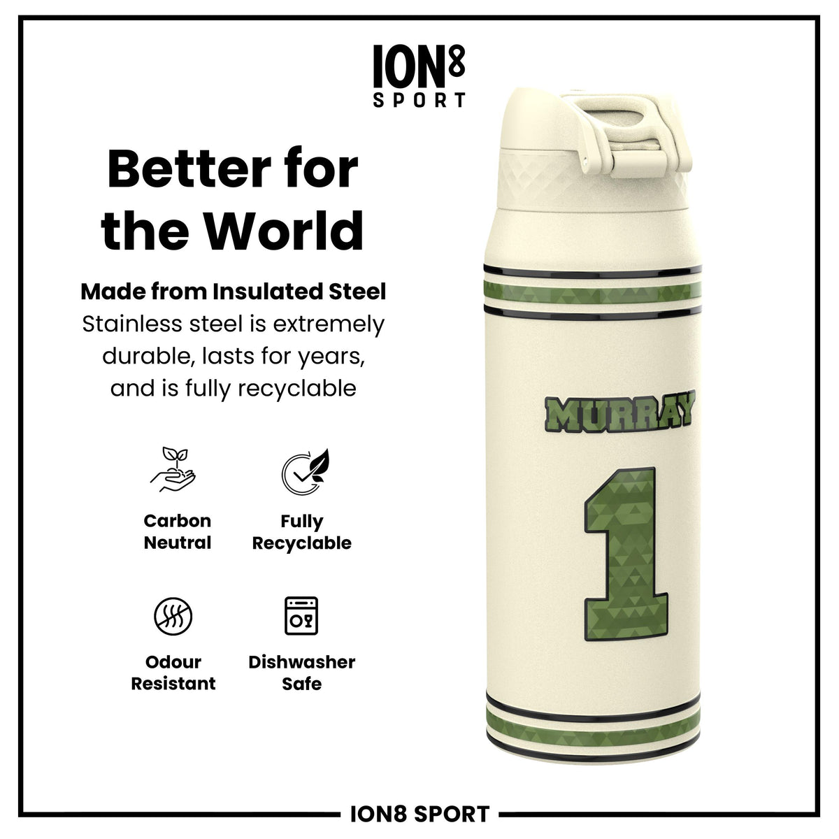 NFLPA x ION8, Insulated Bottle, Icon Series, Kyler Murray, 750ml (24oz)