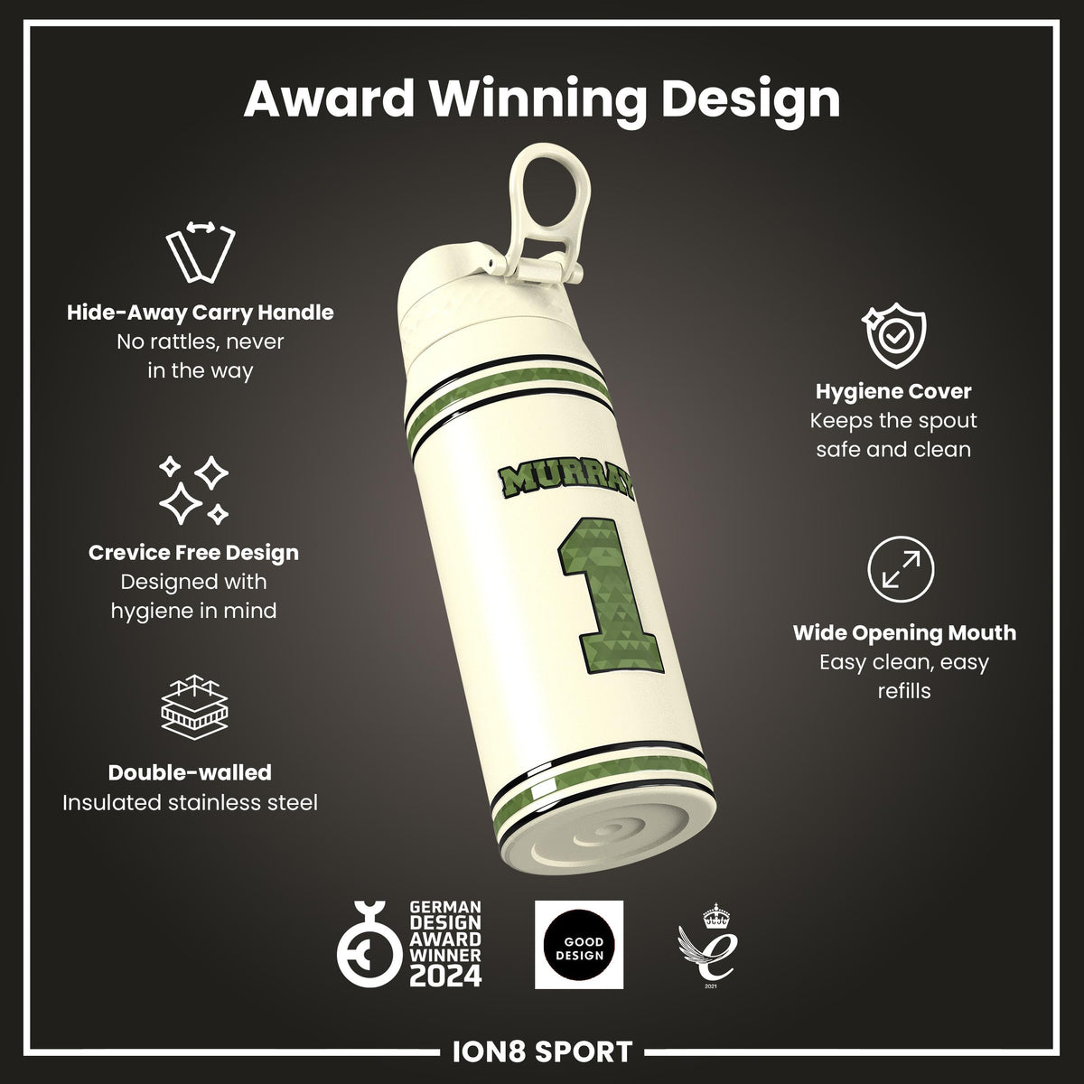 NFLPA x ION8, Insulated Bottle, Icon Series, Kyler Murray, 750ml (24oz)