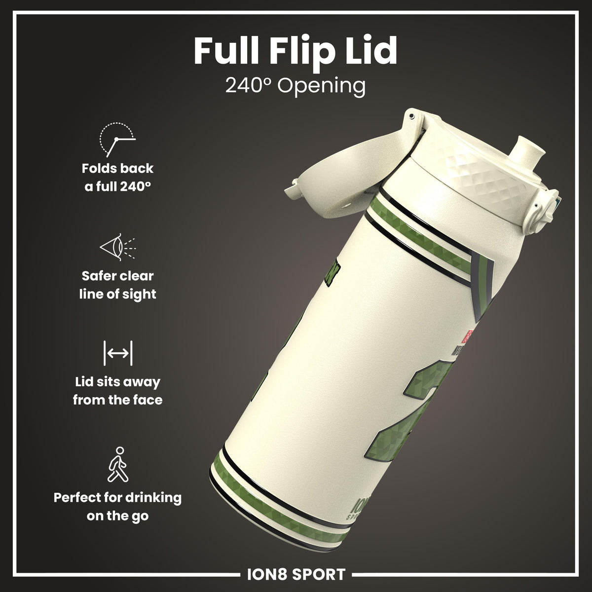 NFLPA x ION8, Insulated Bottle, Icon Series, Pat Surtain, 750ml (24oz)