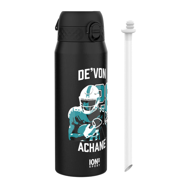NFLPA x ION8, Insulated Bottle, Locked In Series, De'von Achane, 750ml (24oz)