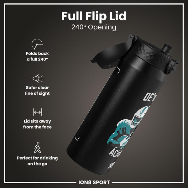 NFLPA x ION8, Insulated Bottle, Locked In Series, De'von Achane, 750ml (24oz)