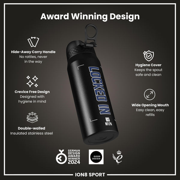 NFLPA x ION8, Insulated Bottle, Locked In Series, Dak Prescott, 750ml (24oz)