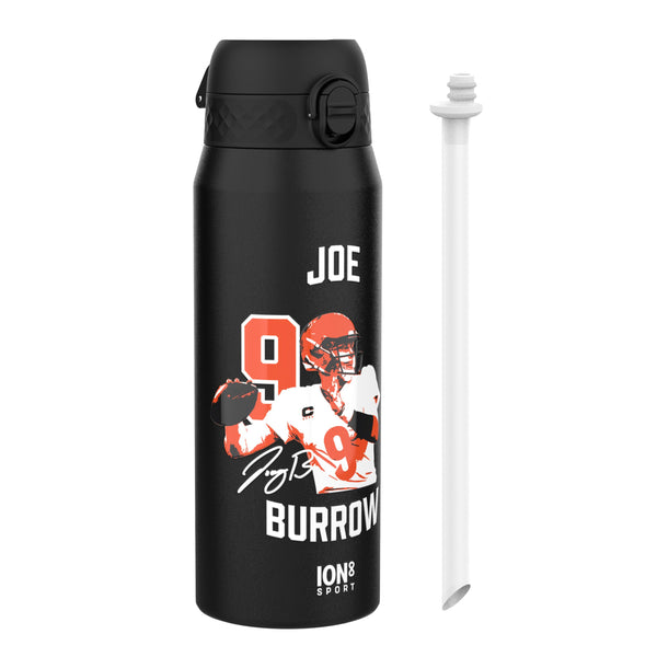 NFLPA x ION8, Insulated Bottle, Locked In Series, Joe Burrow, 750ml (24oz)