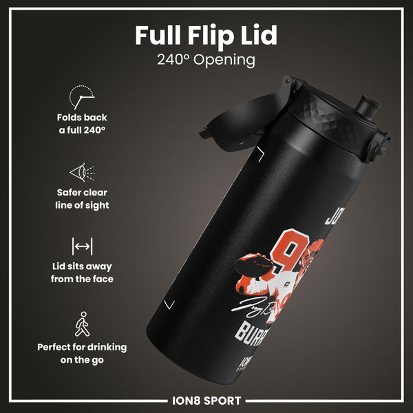 NFLPA x ION8, Insulated Bottle, Locked In Series, Joe Burrow, 750ml (24oz)