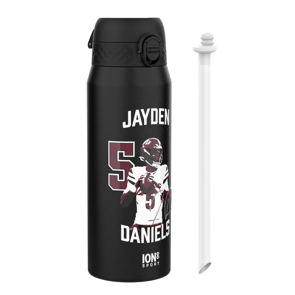 NFLPA x ION8, Insulated Bottle, Locked In Series, Jayden Daniels, 750ml (24oz)