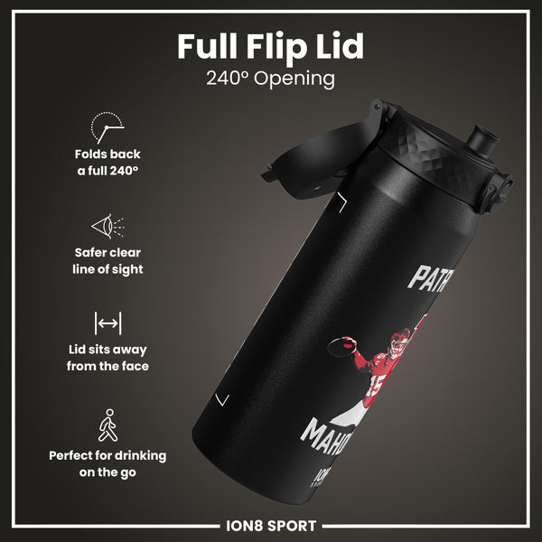 NFLPA x ION8, Insulated Bottle, Locked In Series, Patrick Mahomes, 750ml (24oz)