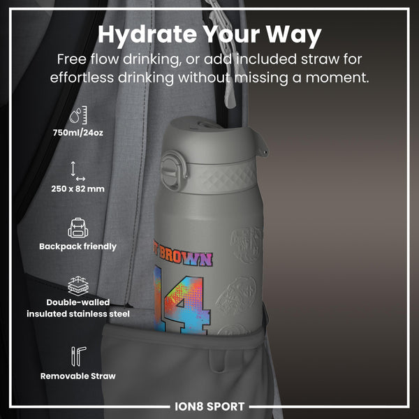 NFLPA x ION8, Insulated Bottle, Signature Series, Amon-Ra, 750ml (24oz)