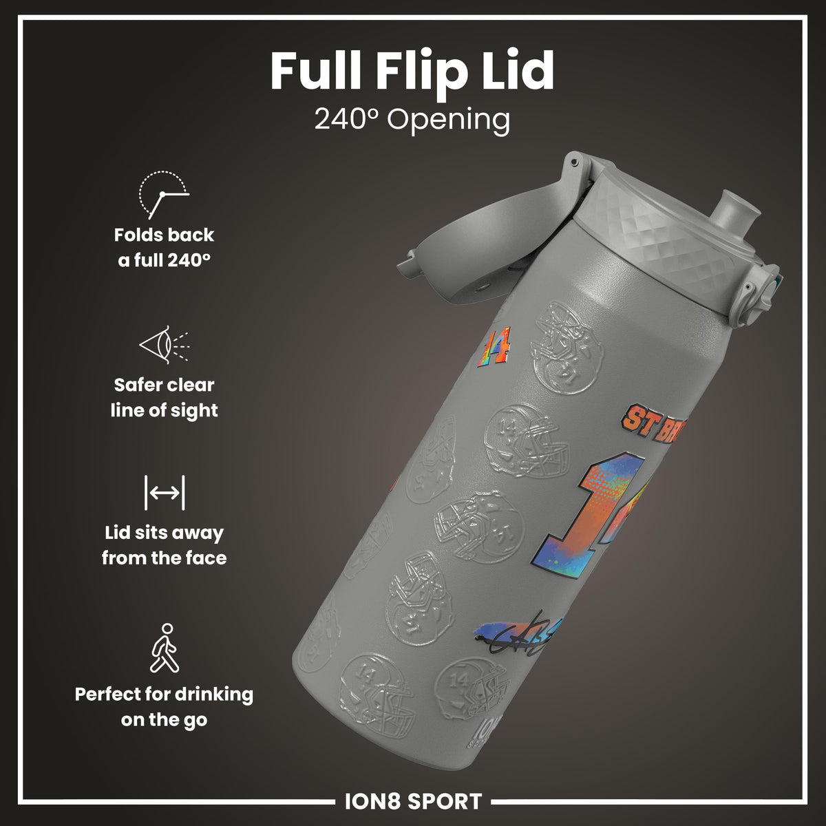 NFLPA x ION8, Insulated Bottle, Signature Series, Amon-Ra, 750ml (24oz)
