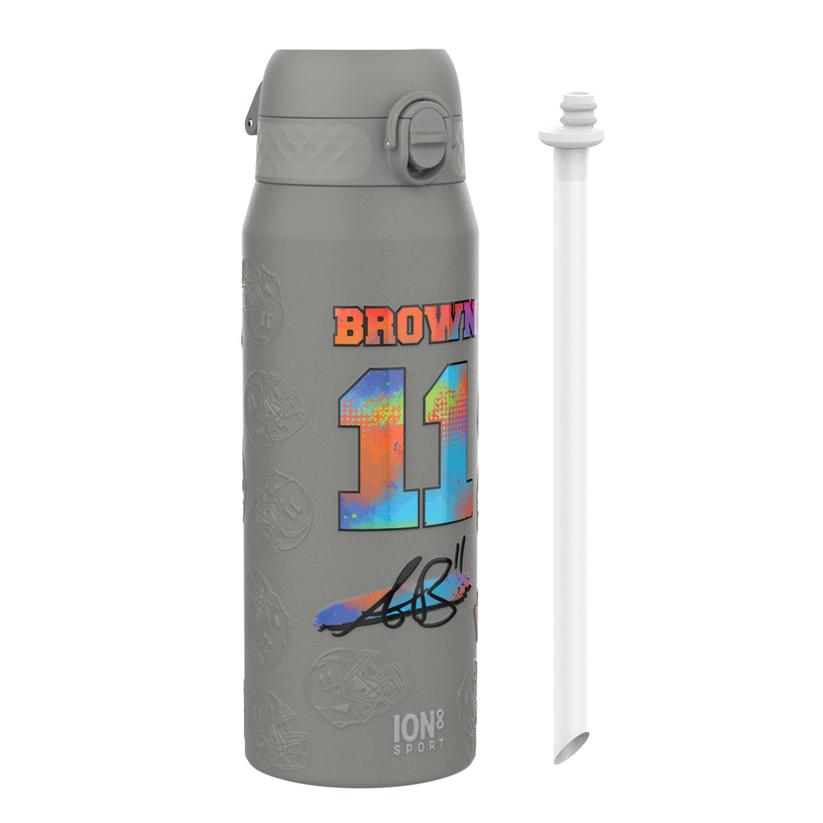 NFLPA x ION8, Insulated Bottle, Signature Series, AJ Brown, 750ml (24oz)