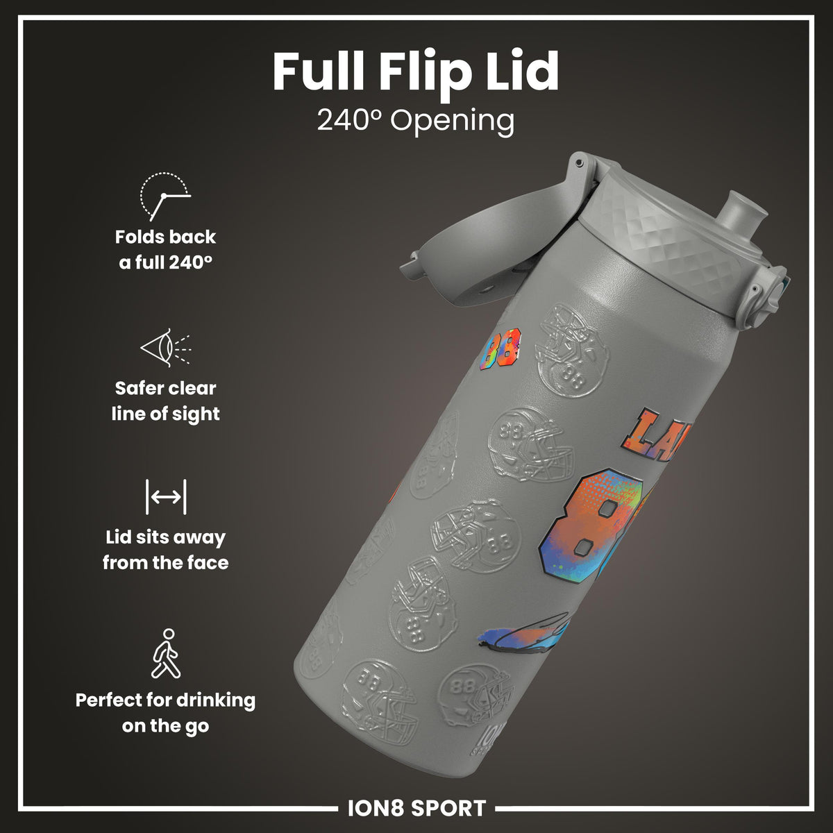 NFLPA x ION8, Insulated Bottle, Signature Series, CeeDee Lamb, 750ml (24oz)