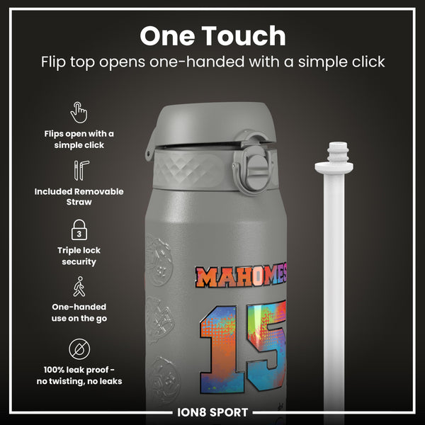 NFLPA x ION8, Insulated Bottle, Signature Series, Patrick Mahomes, 750ml (24oz)