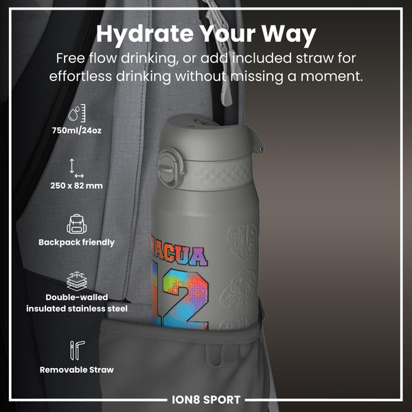 NFLPA x ION8, Insulated Bottle, Signature Series, Puka Nacua, 750ml (24oz)