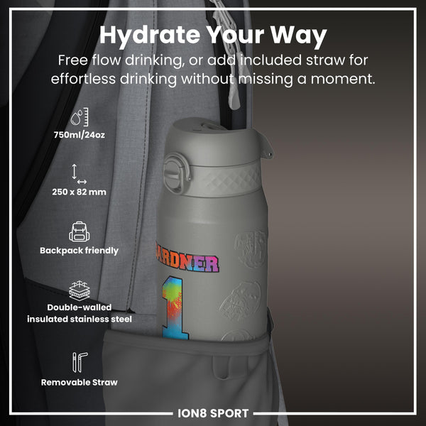 NFLPA x ION8, Insulated Bottle, Signature Series, Sauce Gardner, 750ml (24oz)