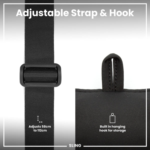 Lightweight, Sling Bottle Bag, Black