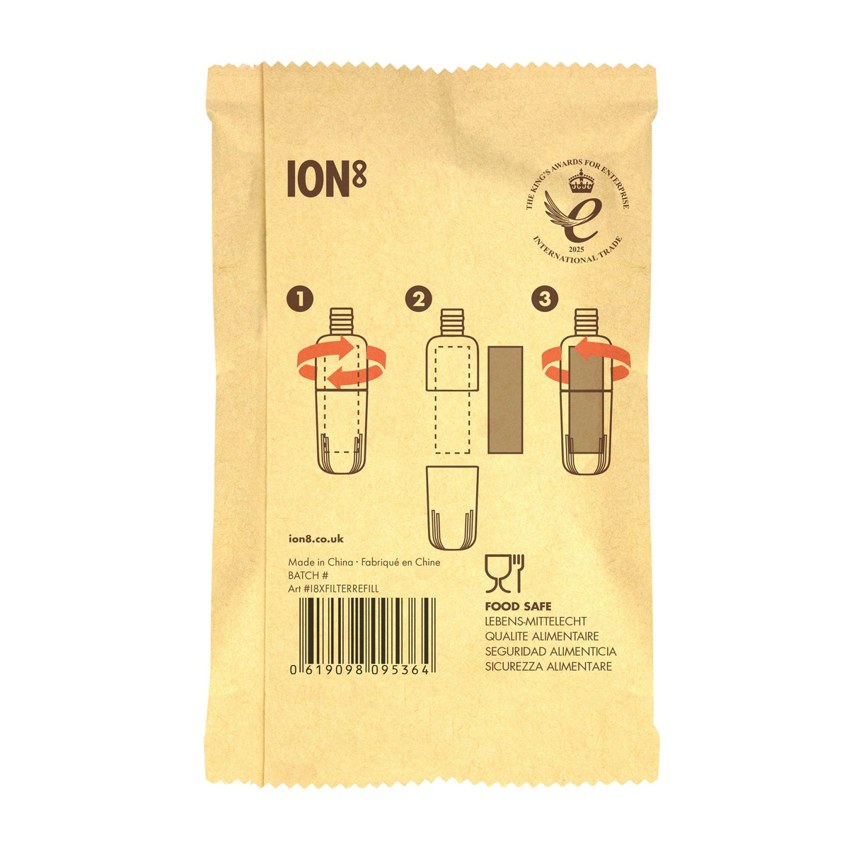 ION8, Replacement Filters x 3, for Filter Straw