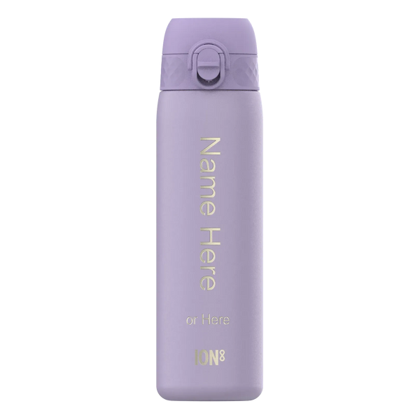 Leak Proof Slim Thermal Steel Water Bottle, Personalised, Insulated, 500ml