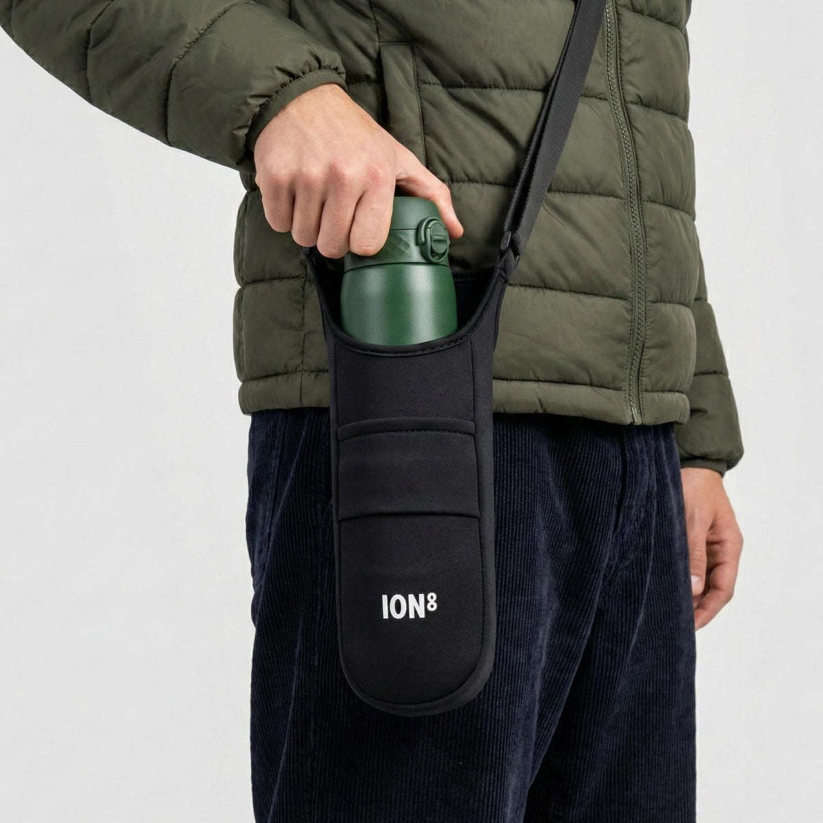 Lightweight, Sling Bottle Bag, Black