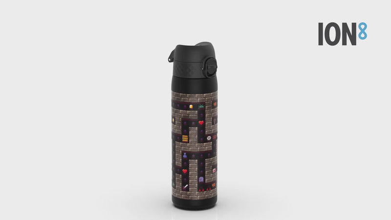 Leak Proof Slim Water Bottle, Recyclon, Gamer, 500ml (18oz)