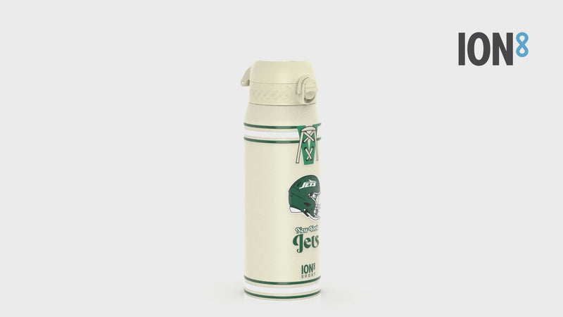 NFL x ION8 Insulated Steel Water Bottle, NFL Jets, 750ml (24oz)