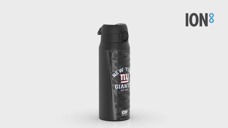 NFL x ION8 Insulated Steel Water Bottle, NFL Giants, 750ml (24oz)