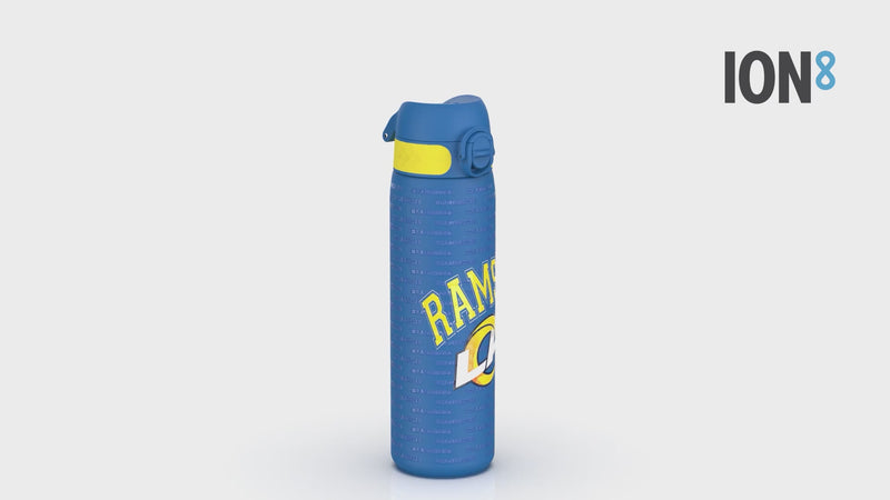Leak Proof NFL Water Bottle, Stainless Steel, Los Angeles Rams, 600ml (20oz)