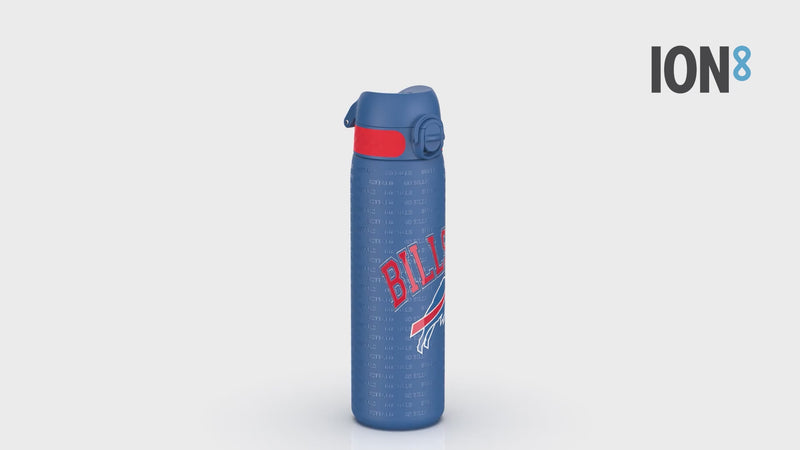 Leak Proof NFL Water Bottle, Stainless Steel, Buffalo Bills, 600ml (20oz)