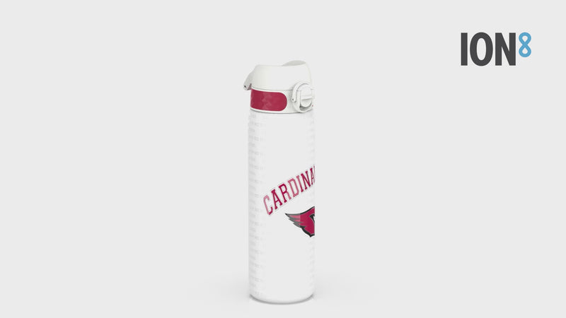 Leak Proof NFL Water Bottle, Stainless Steel, Arizona Cardinals, 600ml (20oz)
