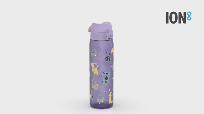 Leak Proof Slim Water Bottle, Recyclon, Puppy, 500ml (18oz)